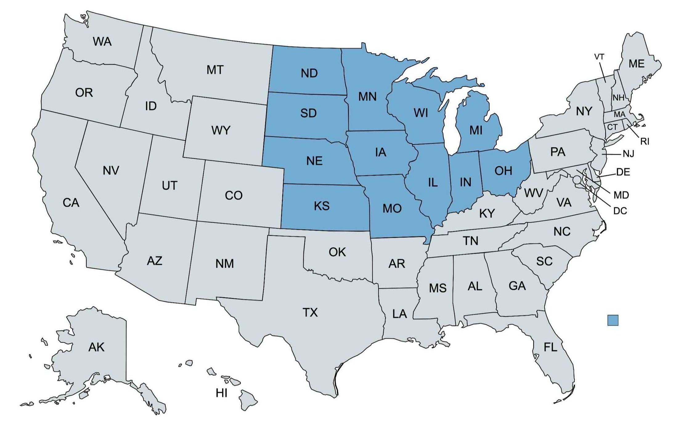 Day 1 CPT Universities in the Midwest