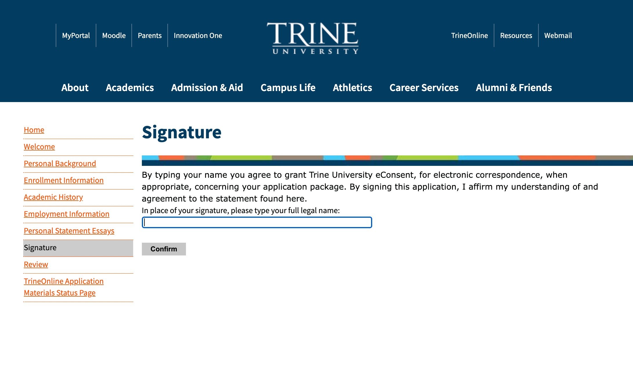 Step 10: Signature Section 