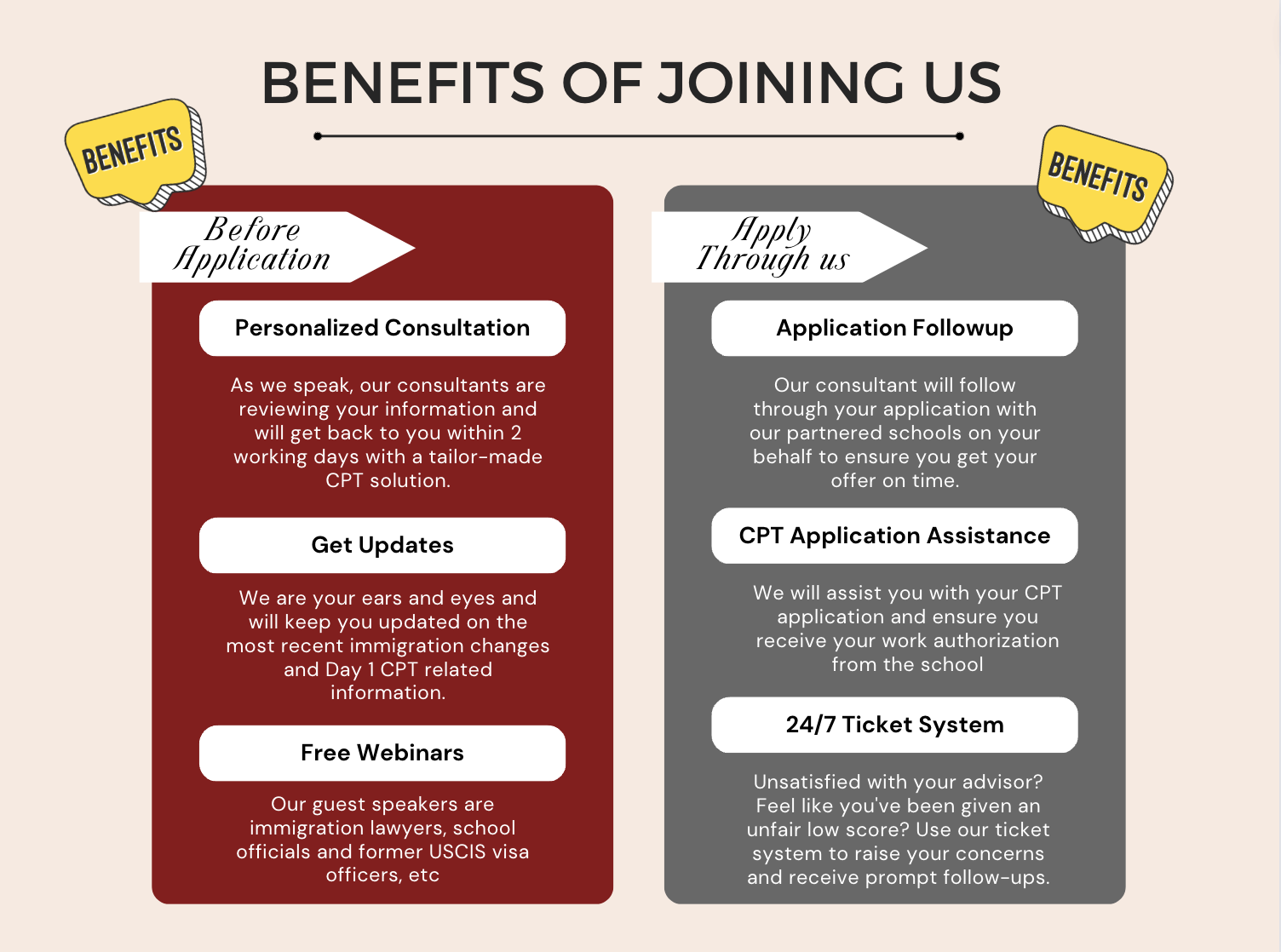 Benefits for Students
