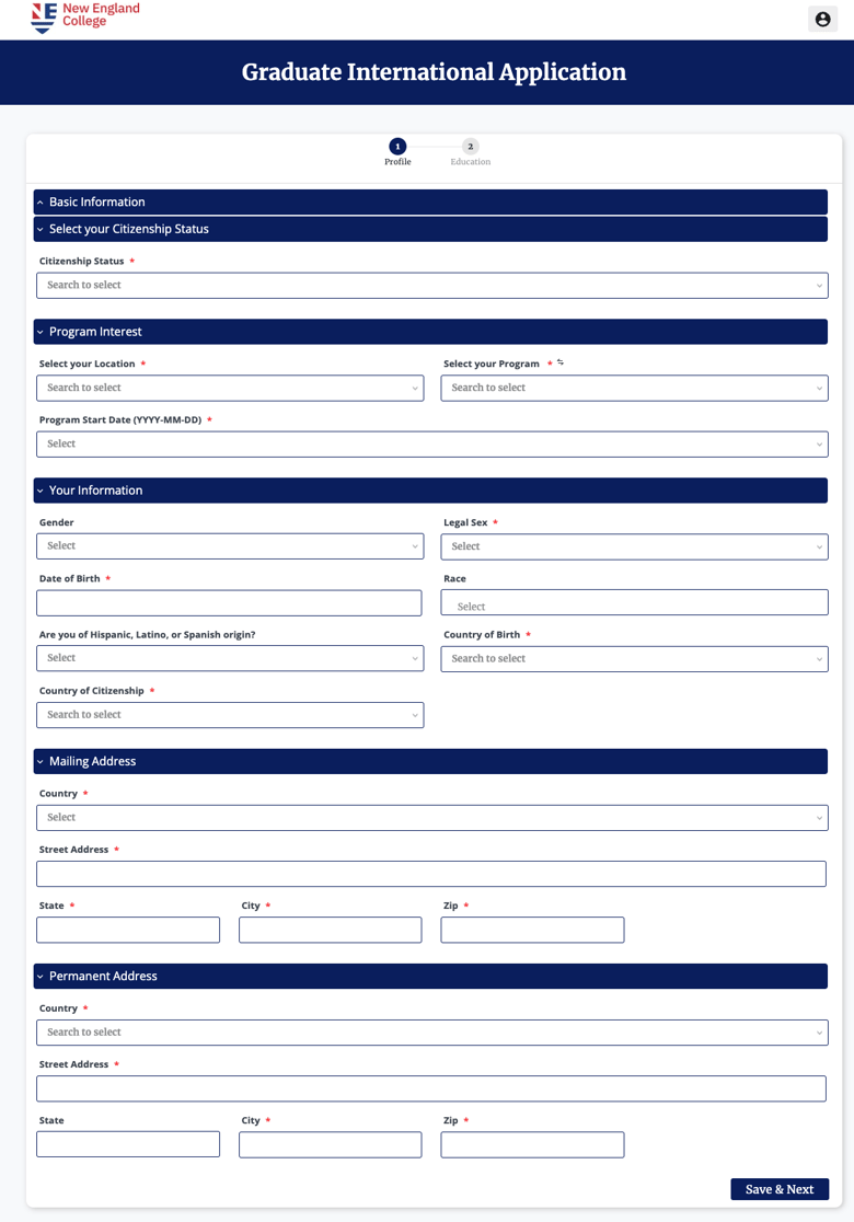 Profile Information