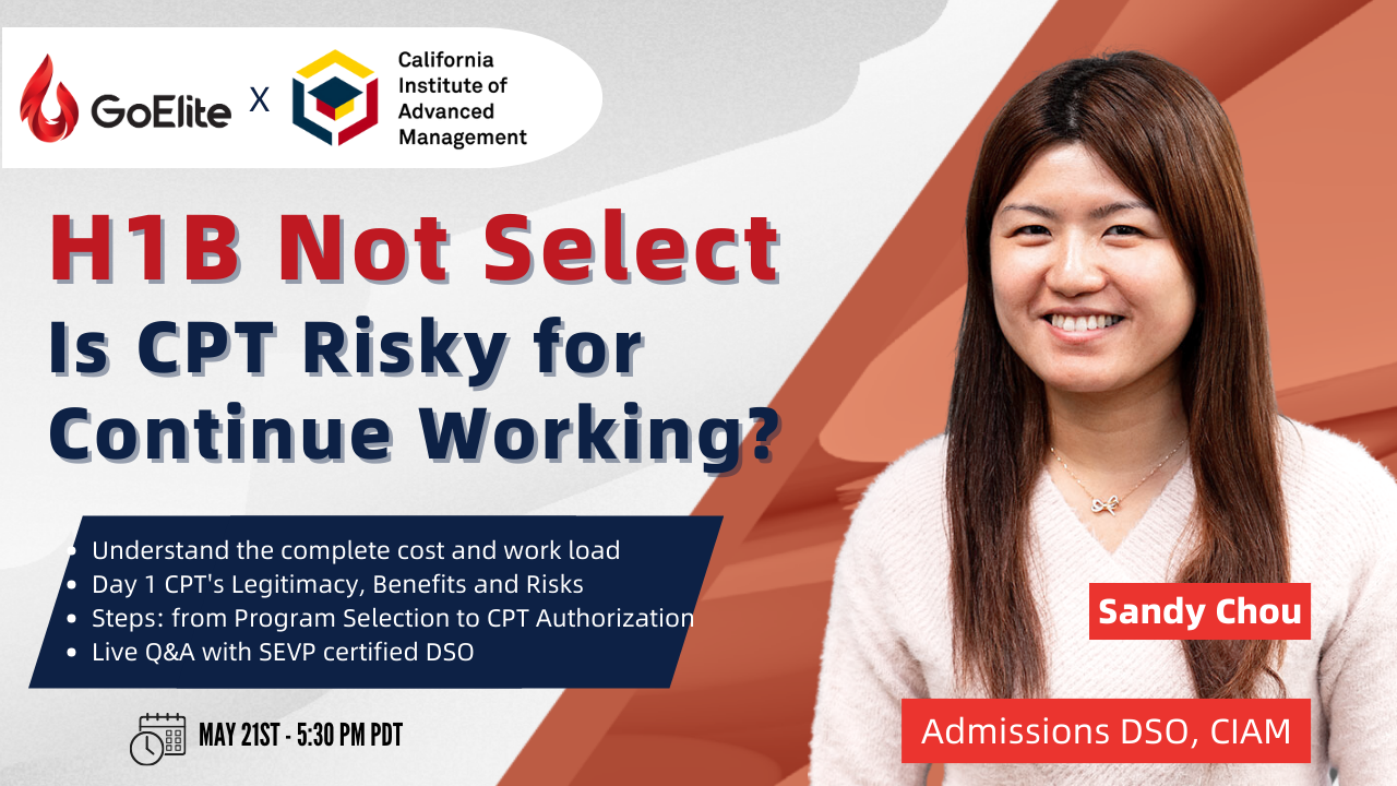 H1B Lottery Not Selected | Is CPT Risky?